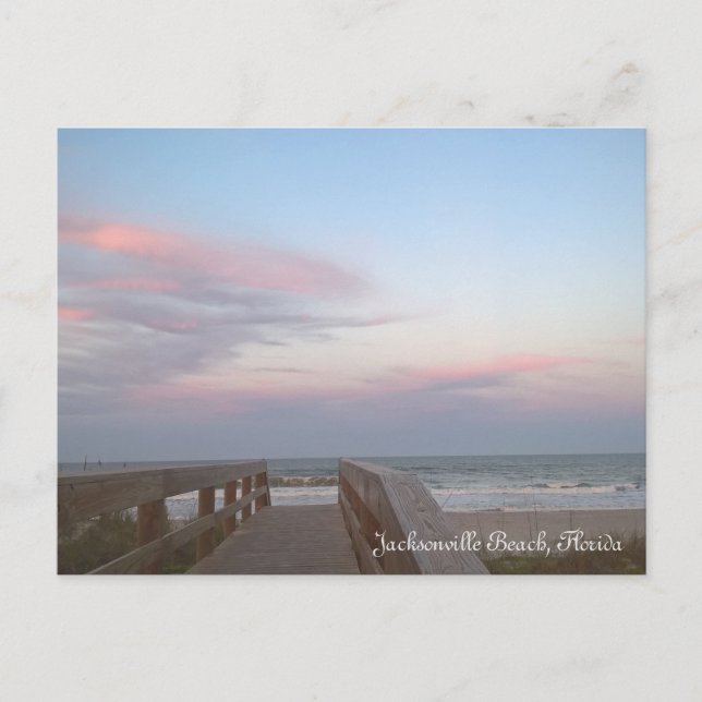 Cotton Candy at Jax Beach Postcard (Front)