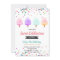 Cotton candy birthday party invitation