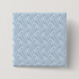 Cotton Candy Blue Abstract 15 Cm Square Badge