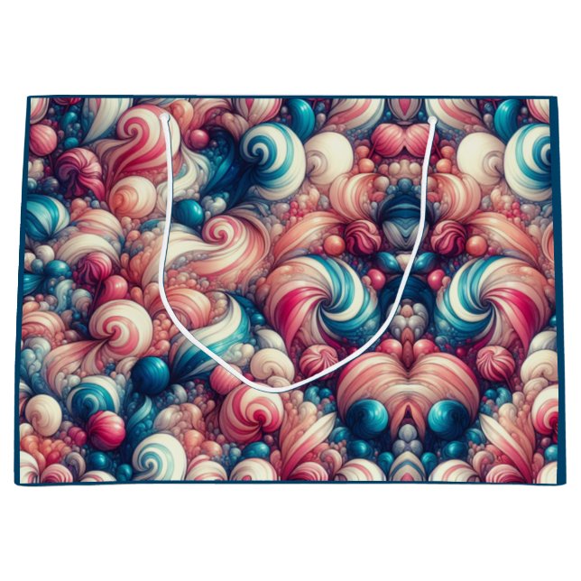 Cotton Candy Bubblegum Large Gift Bag (Front)