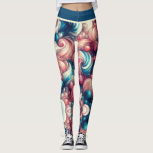 Cotton Candy Bubblegum Leggings