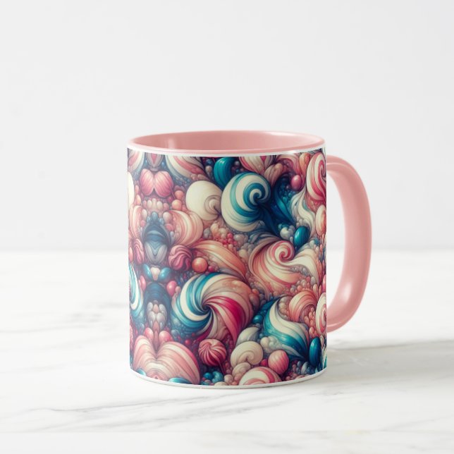 Cotton Candy Bubblegum Mug (Front Right)