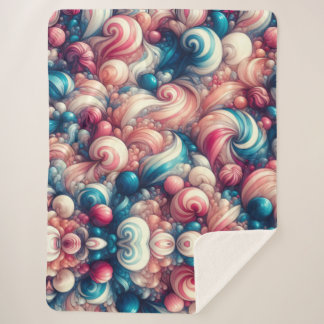 Cotton Candy Bubblegum Sherpa Blanket