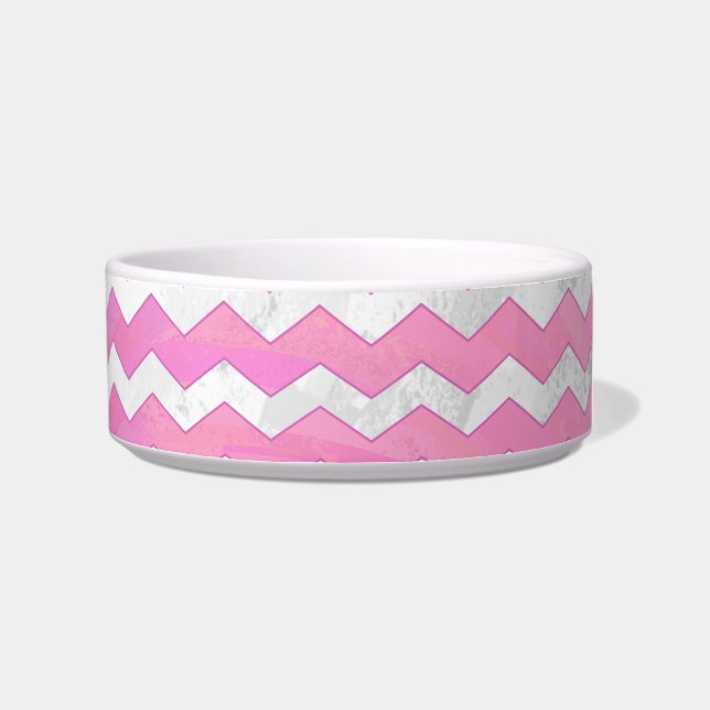Cotton Candy Chevon Pattern Bowl (Right)