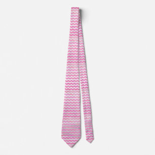 Cotton Candy Chevon Pattern Tie