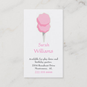 Cotton Candy Children Calling Card