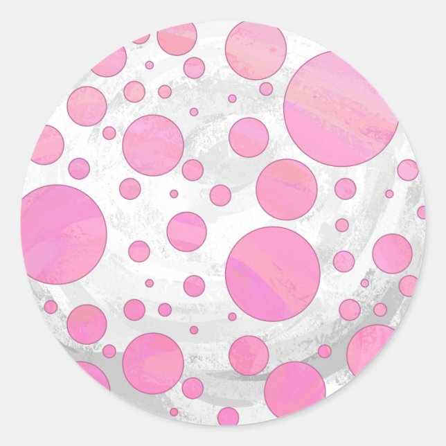 Cotton Candy Classic Round Sticker (Front)