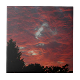 Cotton Candy Clouds! Ceramic Tile