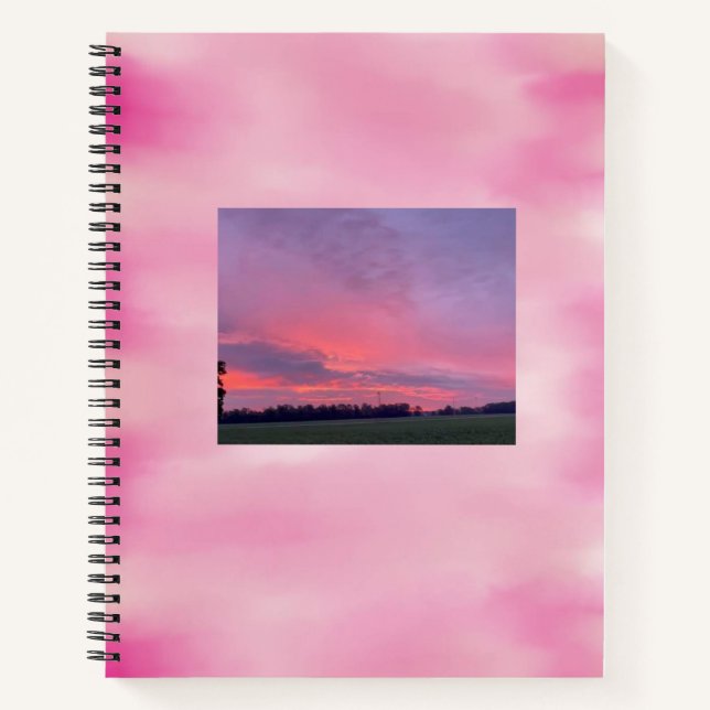 Cotton Candy Clouds  Notebook (Front)