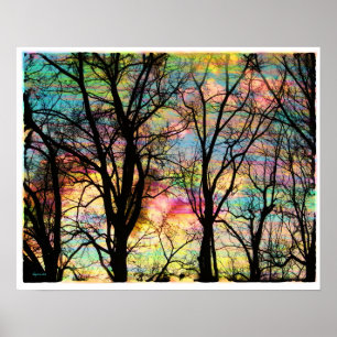 Cotton candy clouds, sunrise, Home decor