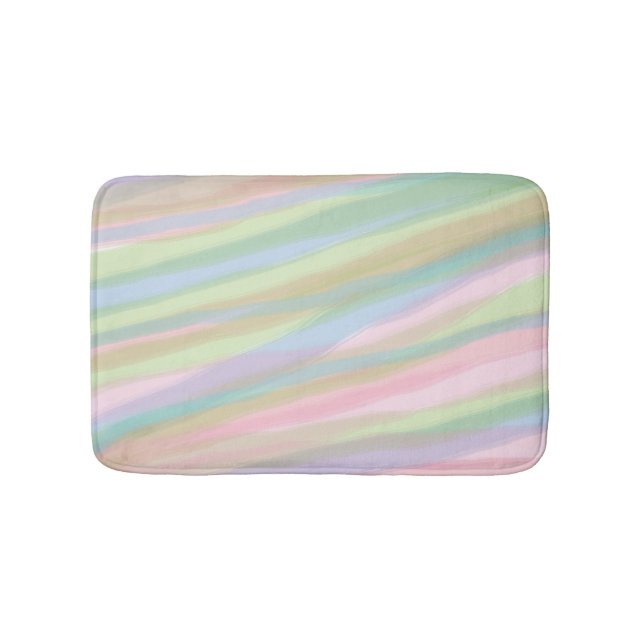 Cotton candy colors Bath Mat (Front)