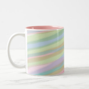 Cotton candy colours striped Mug