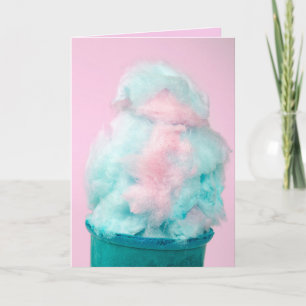 Cotton Candy cone birthday Card