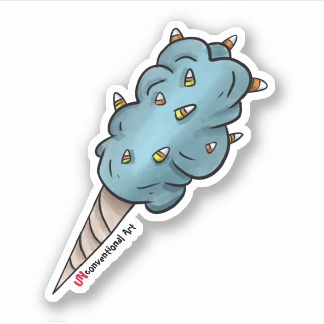 Cotton Candy-Corn Sticker (Front)