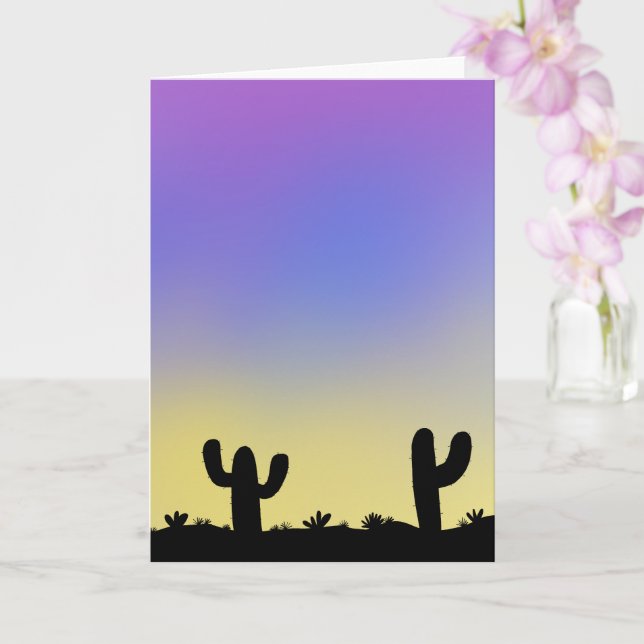 Cotton Candy Desert Card (Orchid)