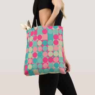 Cotton Candy Dot Matrix Tote Bag