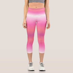 Cotton Candy Dreams - Gradient  Capri Leggings