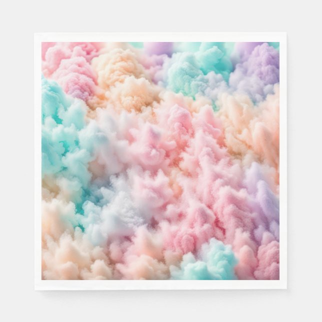 Cotton Candy Fluff Napkin (Front)
