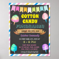 Cotton Candy Fundraiser school event template