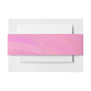 Cotton Candy Invitation Belly Band