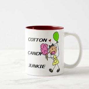 Cotton Candy Junkie Two-Tone Coffee Mug