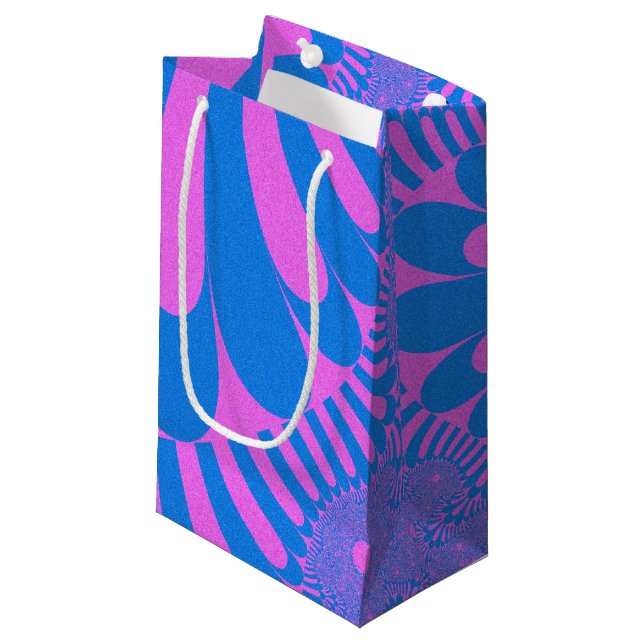 Cotton Candy Loop Small Gift Bag (Front Angled)