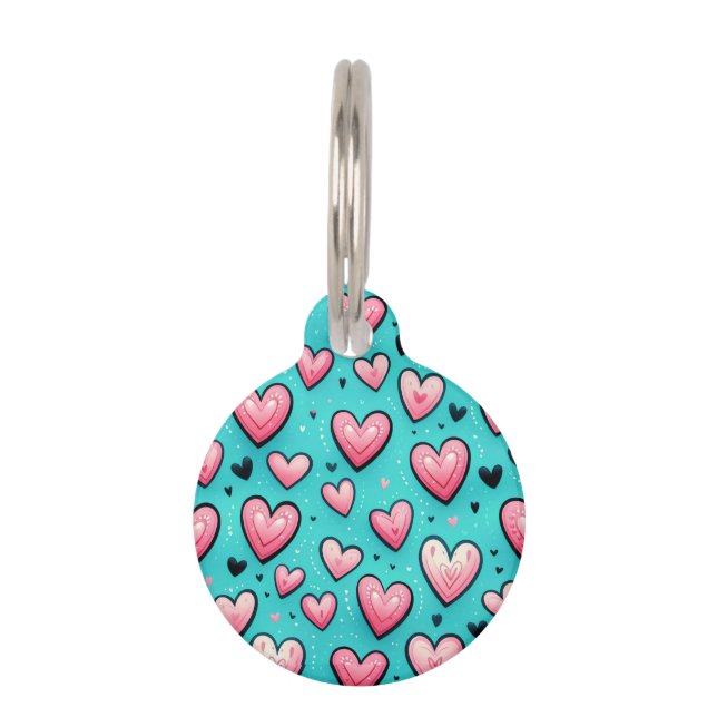 Cotton Candy Love (persononalized) Pet Tag (Front)