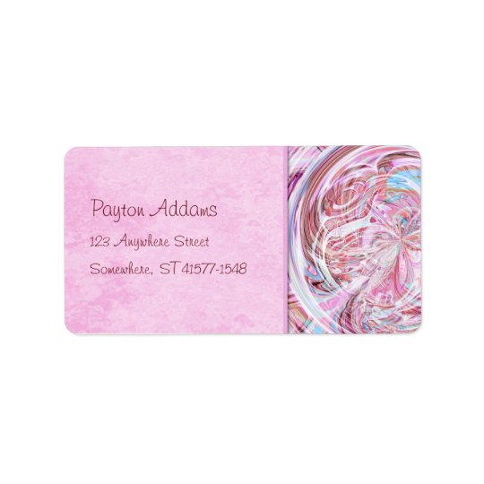 Cotton Candy Mandala Address Avery Label Address Label