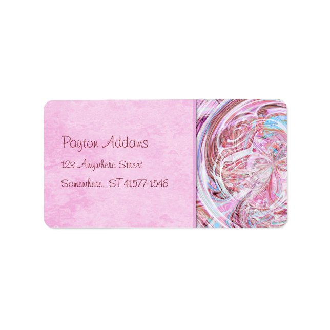 Cotton Candy Mandala Address Label (Front)