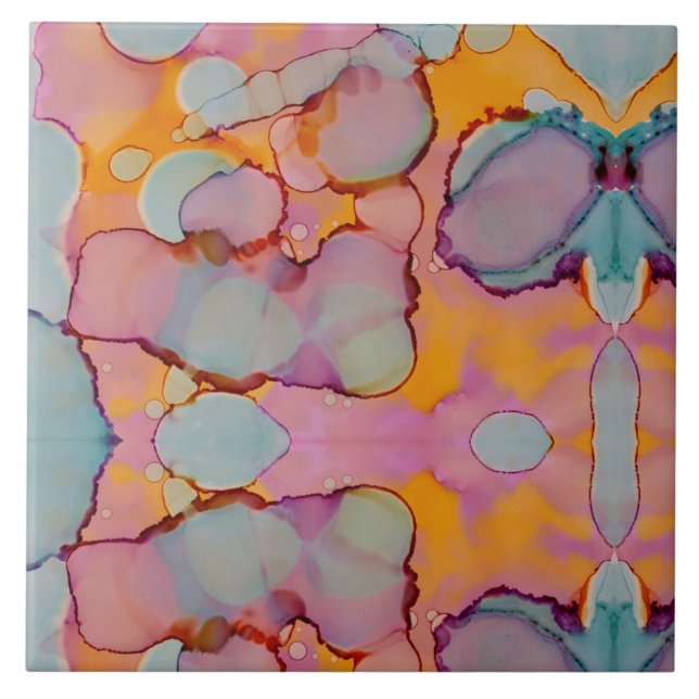 Cotton Candy Mirage Ceramic Tile (Front)