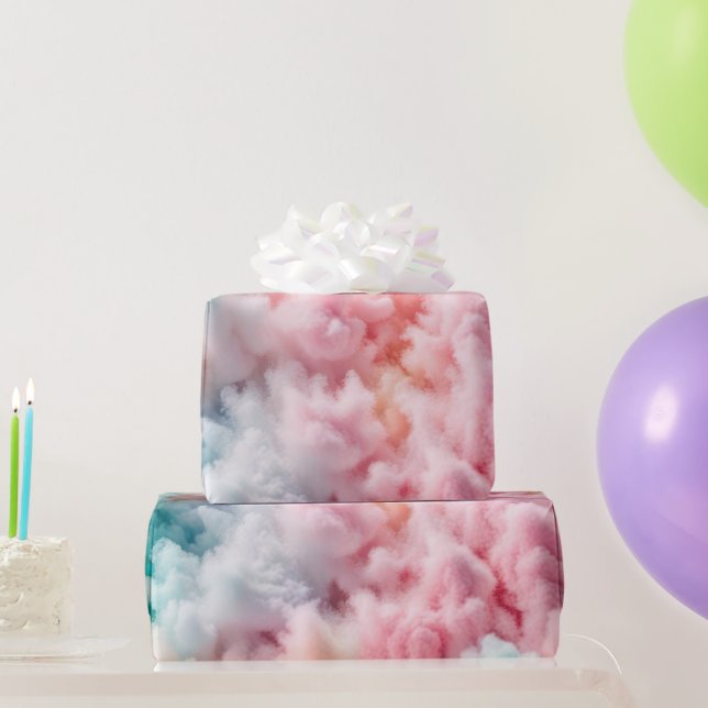 Cotton Candy Pastel Abstract Wrapping Paper (Party Gifts)