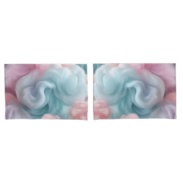 Cotton Candy Pastel Pillowcase (Front-Set)