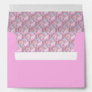 Cotton Candy Patterned Envelope