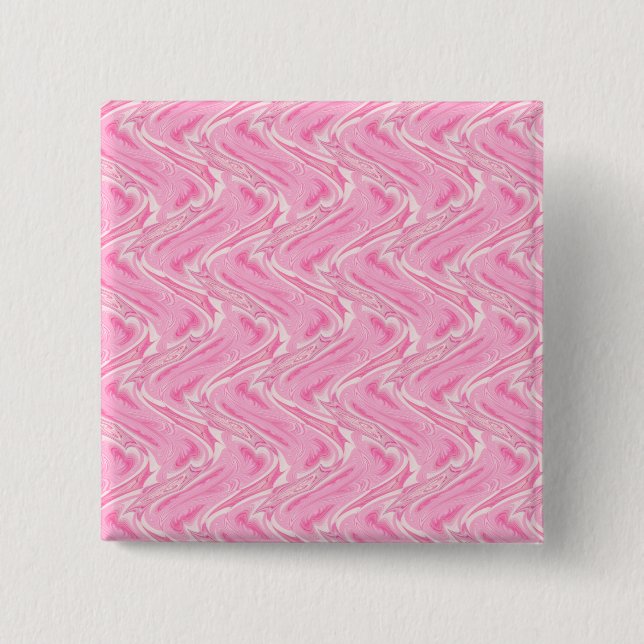 Cotton Candy Pink Abstract 15 Cm Square Badge (Front)