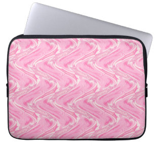 Cotton Candy Pink Abstract Laptop Sleeve