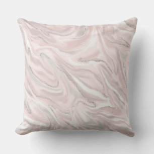Cotton Candy Pink Designer Throw Pillow
