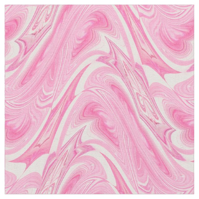 Cotton Candy Pink Swirl Fabric (Close Up)