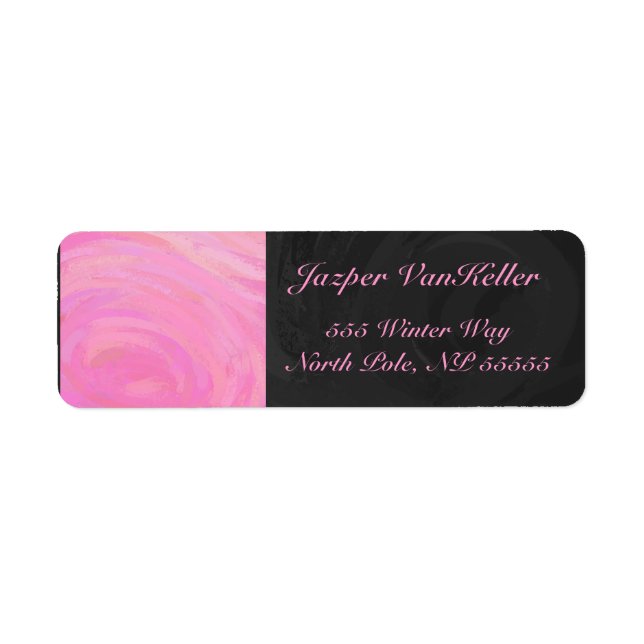 Cotton Candy Return Address Label (Front)