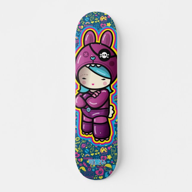 cotton candy skateboard (Front)