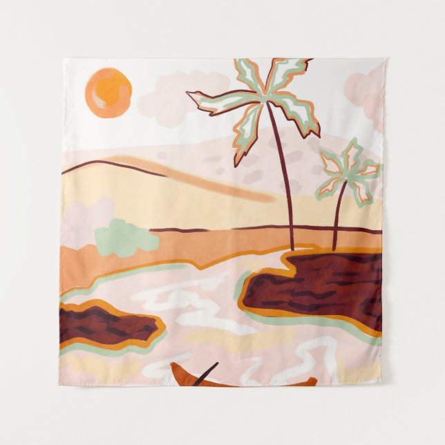Cotton Candy Skies Tapestry (Front)