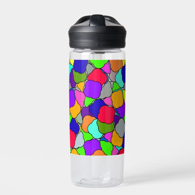 Cotton Candy Skies, Water Bottle (Front)