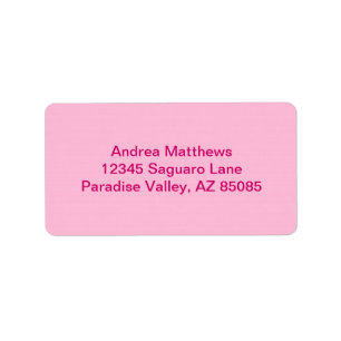 Cotton Candy Solid Colour Label