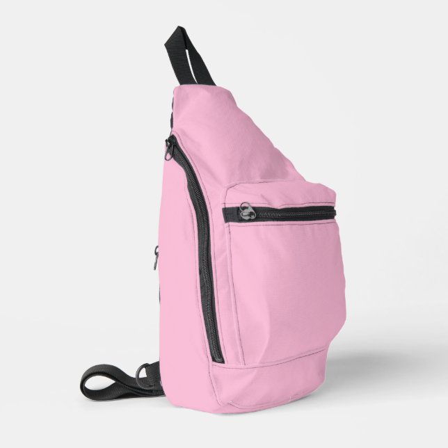 Cotton Candy Solid Colour Sling Bag (Left Corner)
