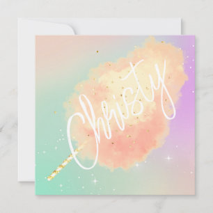 Cotton candy star dust peach teal purple pastel