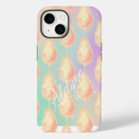 Cotton candy star dust peach teal purple pastel