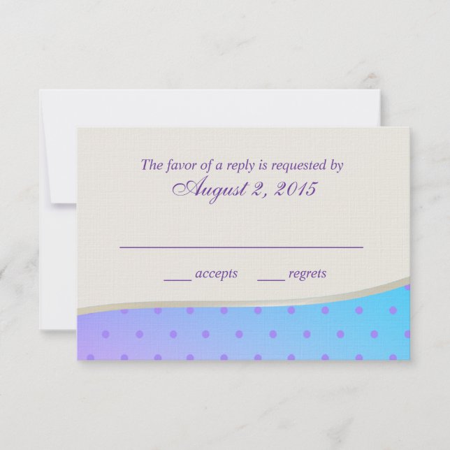 Cotton Candy Sweet RSVP Card (Front)