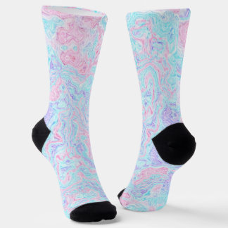 Cotton Candy Swirls Phone Ring Stand Socks