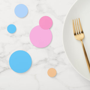 Cotton Candy to Bubblegum Blue Gradient Confetti