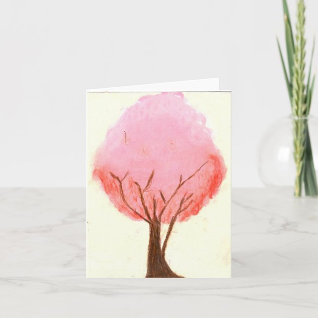 Cotton Candy Tree Invitation (Front)