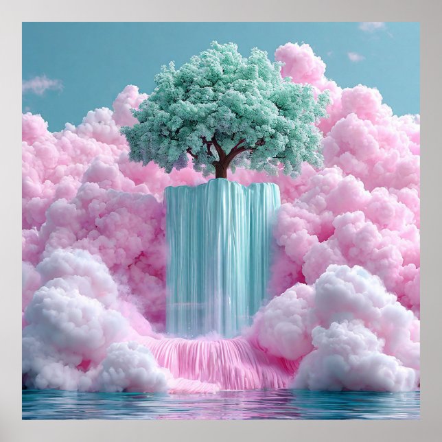 Cotton candy tree poster (Front)